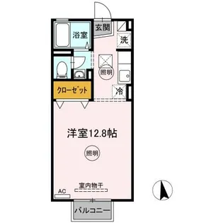 クレセール木太【105号室】の間取り