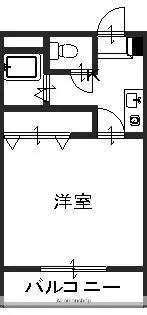 クレイドル松本Ⅰ【6号室】の間取り