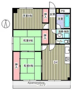 グレースマンションⅡ【2階】の間取り