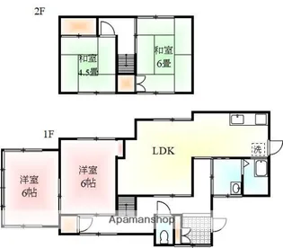 香川県高松市木太町【一戸建】の間取り