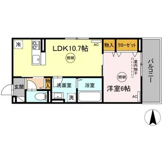 カルテット B棟【3階】の間取り