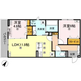 リエートパーク【3階】の間取り