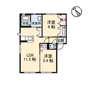 シャーメゾン フォーユー【1階】の間取り