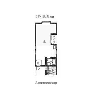 元山アパート【201号室】の間取り
