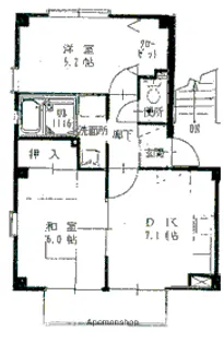 フォブール佐々木【202号室】の間取り