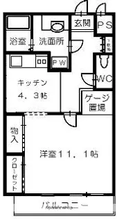 セントリート【401号室号室】の間取り
