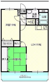 Mクラルテ【1階】の間取り