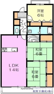 ファミリーハイツ太田【3階】の間取り