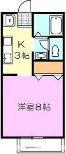 フリーダム【A203号室】の間取り