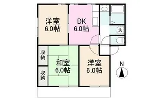 グラスガーデンB【1階】の間取り