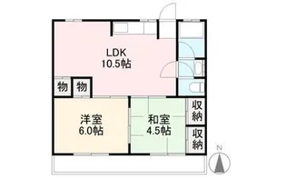 ヴェルヴィルKITA【4階】の間取り