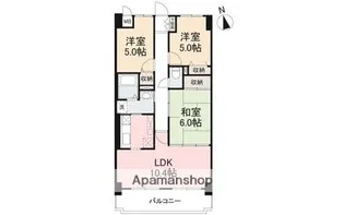 アークプラザ太田公園【402号室】の間取り