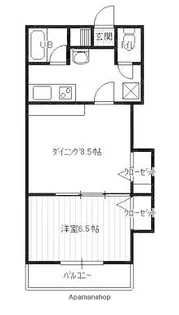 フィリー21C棟【203号室】の間取り