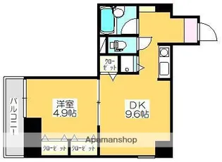 エグゼクティブコート中新町【303号室】の間取り