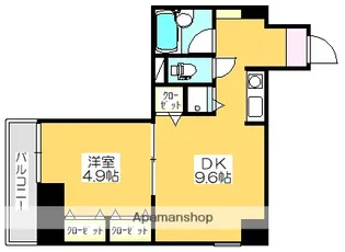 エグゼクティブコート中新町【603号室】の間取り