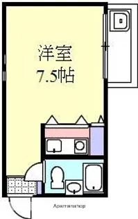 AM’SⅡ【305号室】の間取り