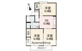 セジュール円座【2階】の間取り