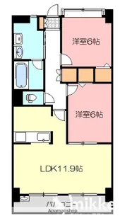 レオパルド国分寺【403号室】の間取り