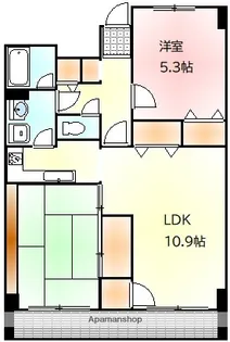 クレストコートK2【4階】の間取り