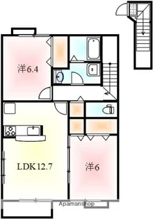 アヴェニューノムラ【B203号室】の間取り