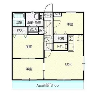 メゾン田中【101号室号室】の間取り