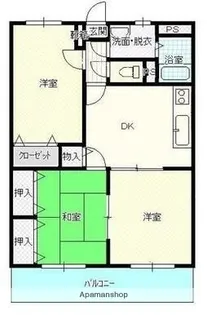 エスポワールⅡ田井【3階】の間取り