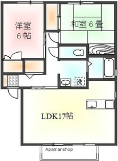 ディアスM【A201号室】の間取り