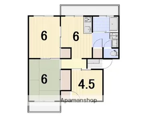 ラ・トゥール高松町 F1【5階】の間取り