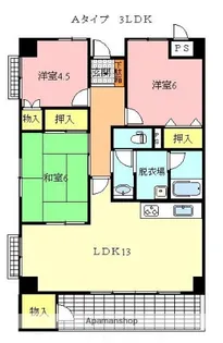 ルネコート太田【6階】の間取り