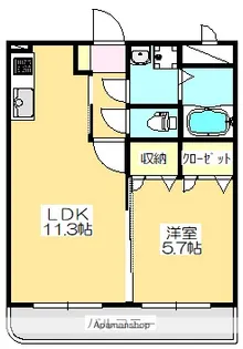 マリベールはやしまち【2階】の間取り