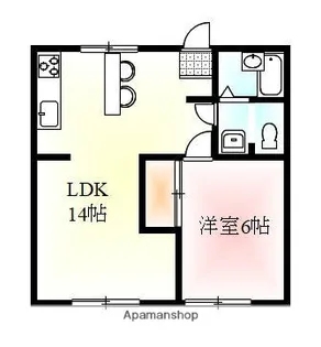 つくしコーポ【1階】の間取り