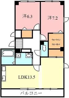 フィネス21【101号室号室】の間取り