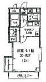 パルムドール【305号室】の間取り