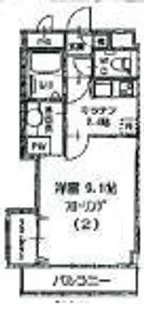 パルムドール【302号号室】の間取り