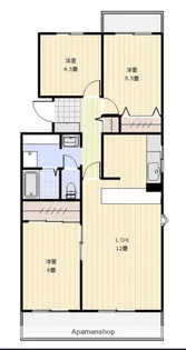 パストラル21(円座町)【2階】の間取り