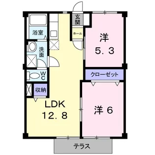 トラッド杉本【1階】の間取り