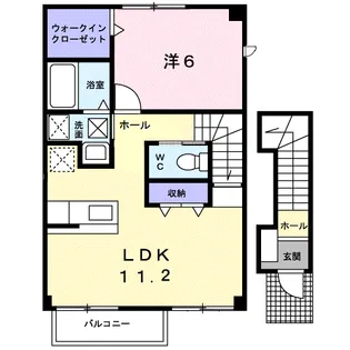 ポタジェ太田 A【2階】の間取り