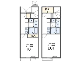 レオネクスト旭町【102号室】の間取り