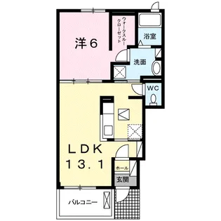 ボヌール メゾン B【1階】の間取り