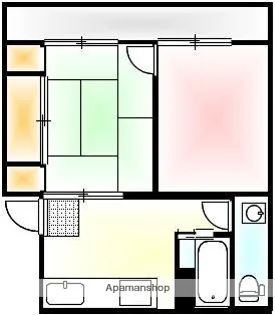 大西アパート(RC造)【31号室】の間取り