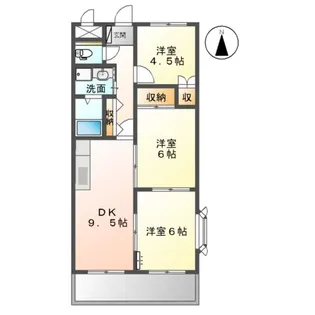 ステイブル円座【2階】の間取り