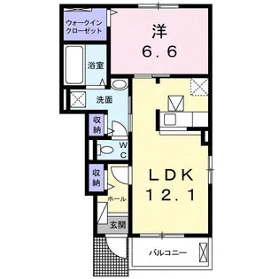 EIGHT多肥上A【1階】の間取り