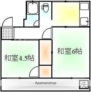 清風荘【10号室】の間取り