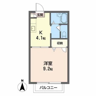 シャーメゾン花ノ宮【2階】の間取り