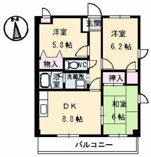 フィネス2000【3階】の間取り