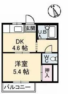 フレグランス宮脇【2階】の間取り