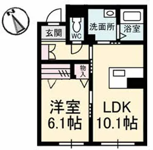 ベレオ ミルフィオーレ【1階】の間取り