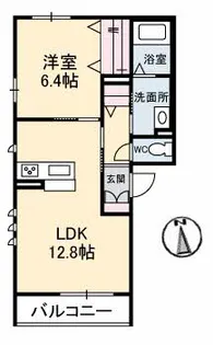 ベレオたまも【2階】の間取り