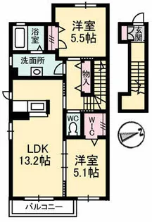 スターフィールドⅡ【2階】の間取り