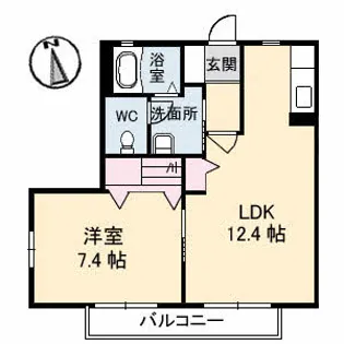 ディアス松縄 C棟【1階】の間取り